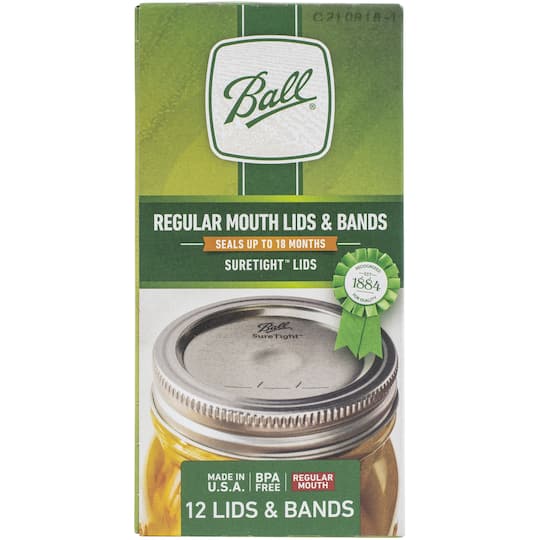 Ball® Silver Canning Jar Lids With Bands, 12ct.